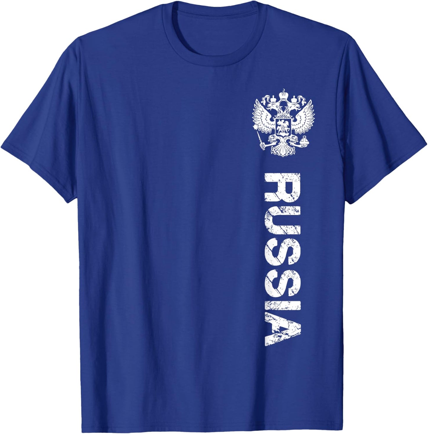 Russia Shirt Russia Flag Crest Men's & Women's Russia , black T-Shirt - T-Shirt | Royal