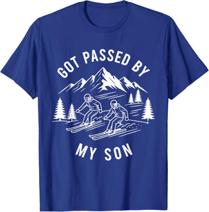 Got Passed By My Son Shirt, Funny Ski Dad T-Shirt - T-Shirt | Royal