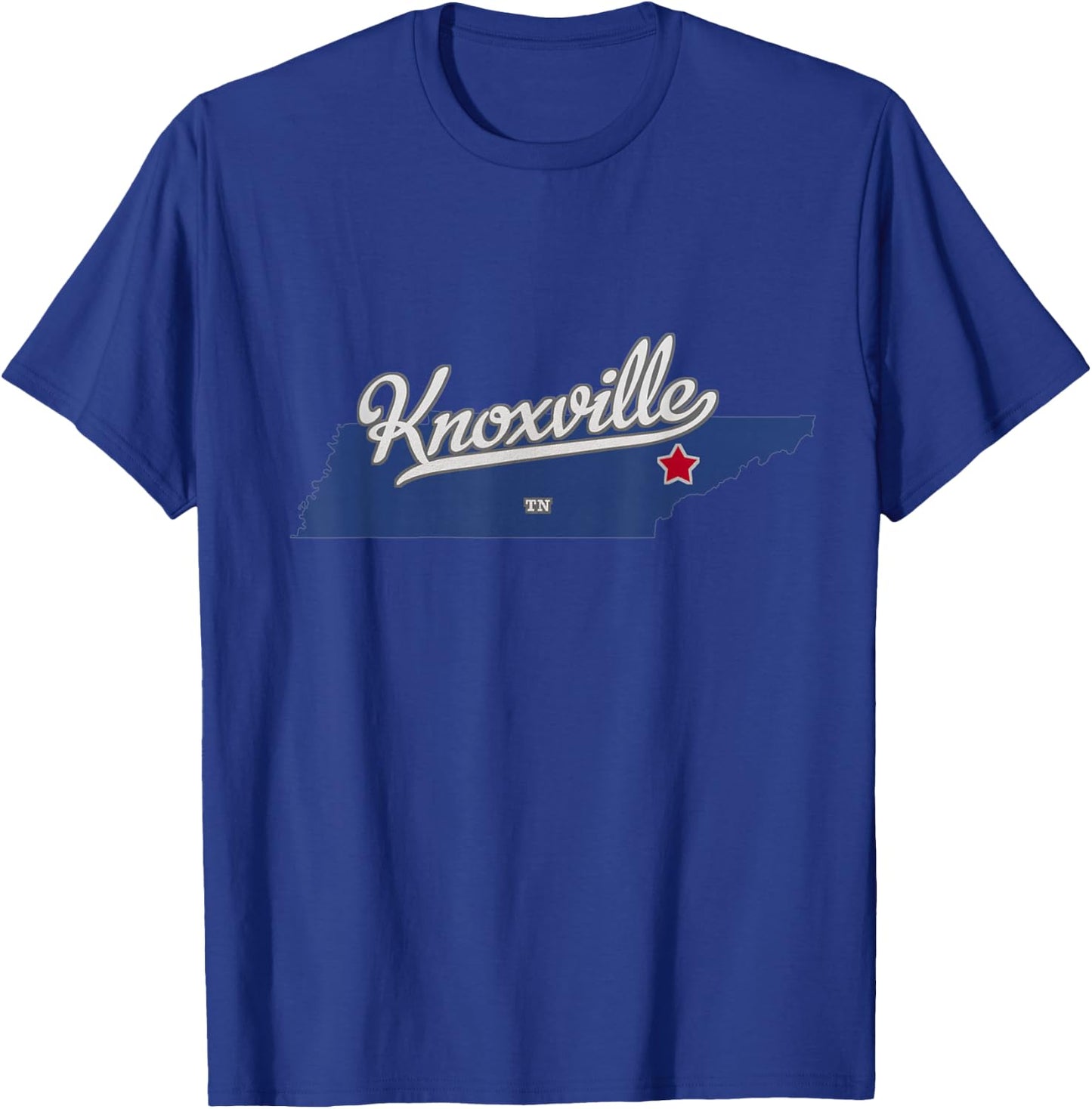 Knoxville Tennessee TN Map T-Shirt - T-Shirt | Royal