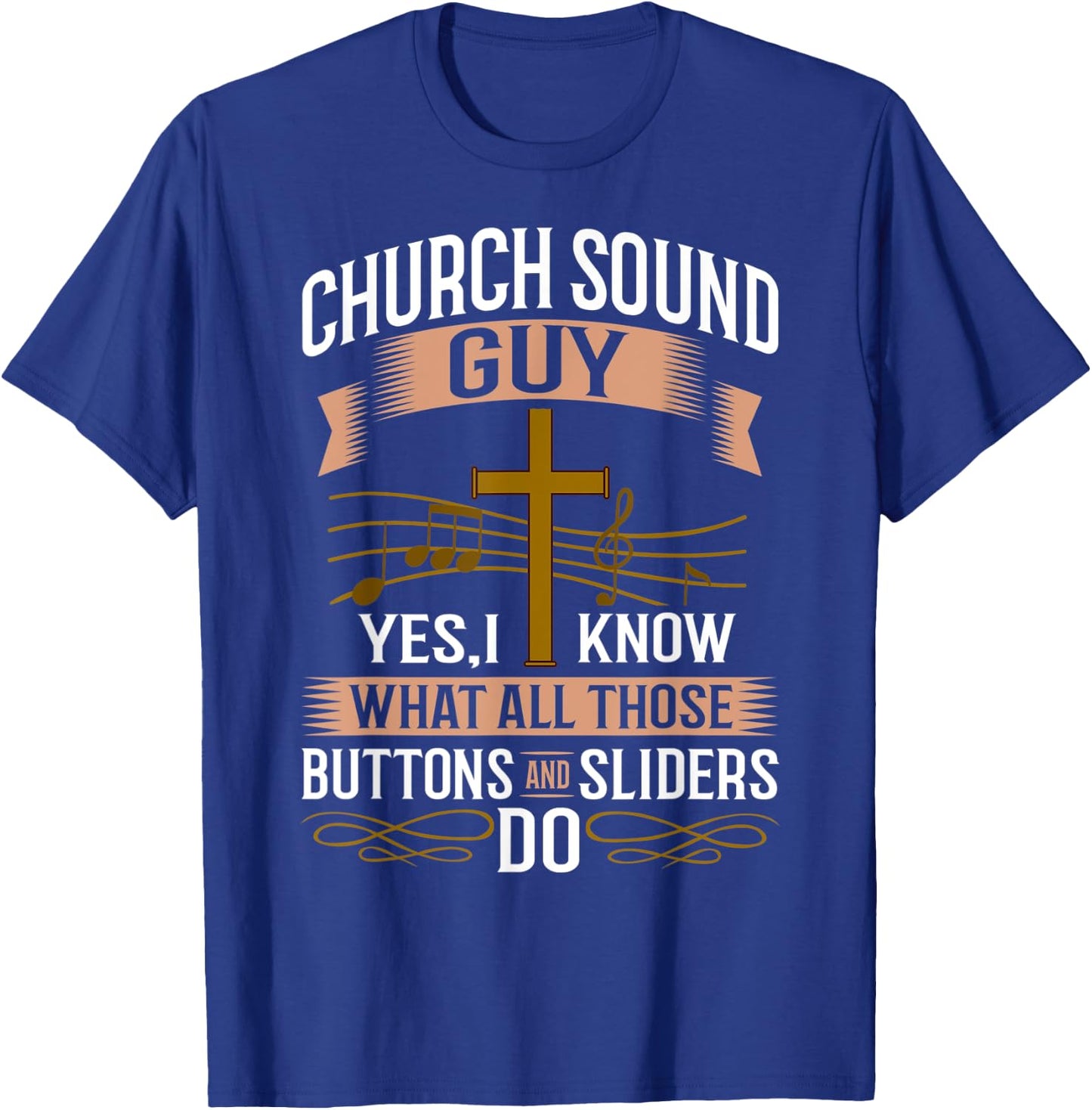 Church Sound Engineer Audio System Music Christian T-Shirt - T-Shirt | Royal