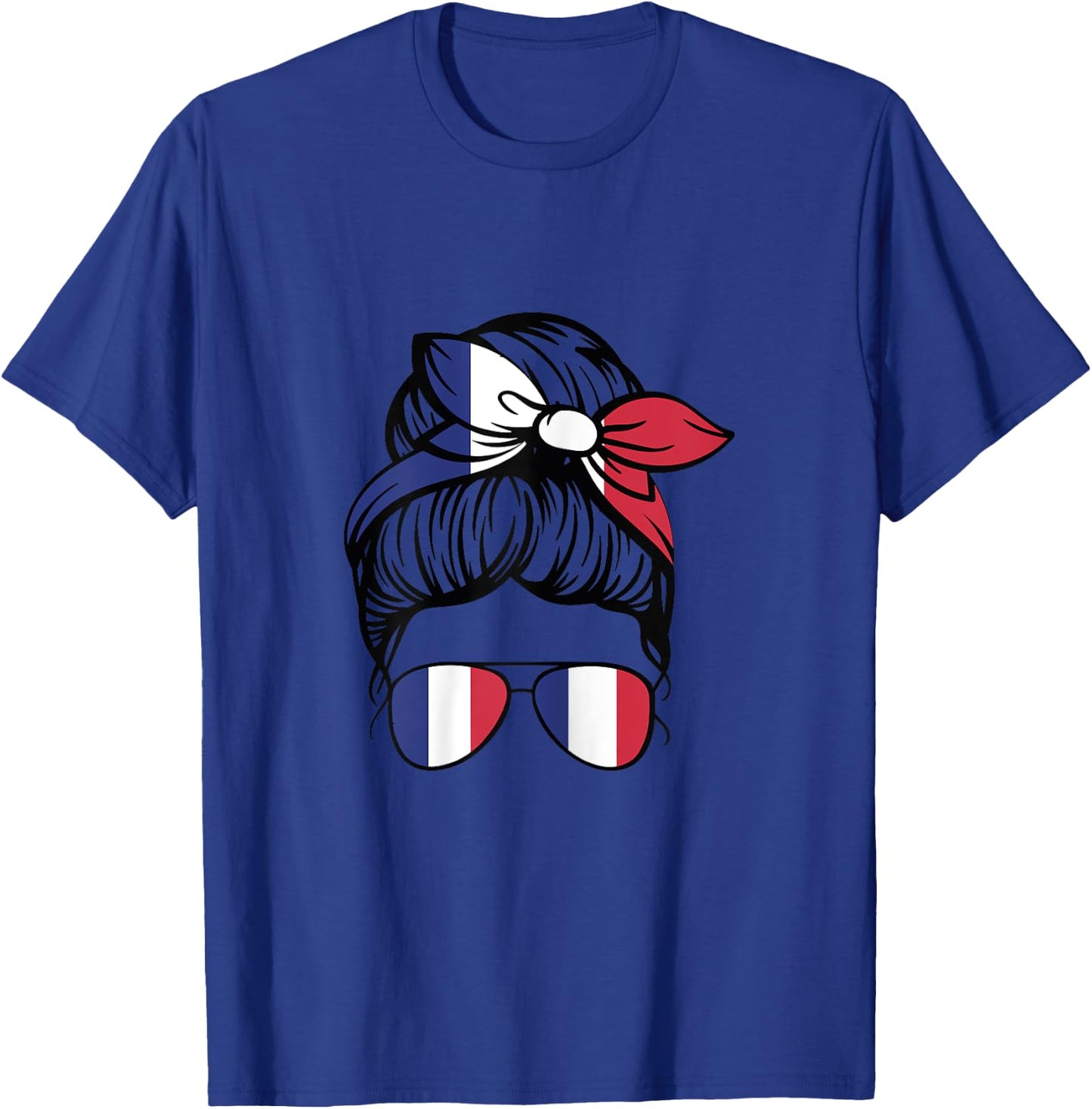French Girl France French Girl Women French Flag , white, Female X-Small T-Shirt - T-Shirt | Royal