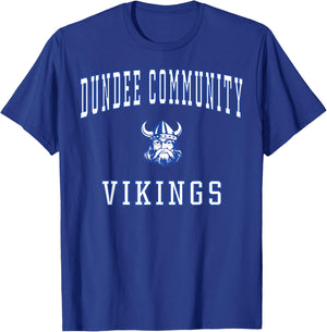 Dundee Community High School Vikings T-Shirt - T-Shirt | Royal