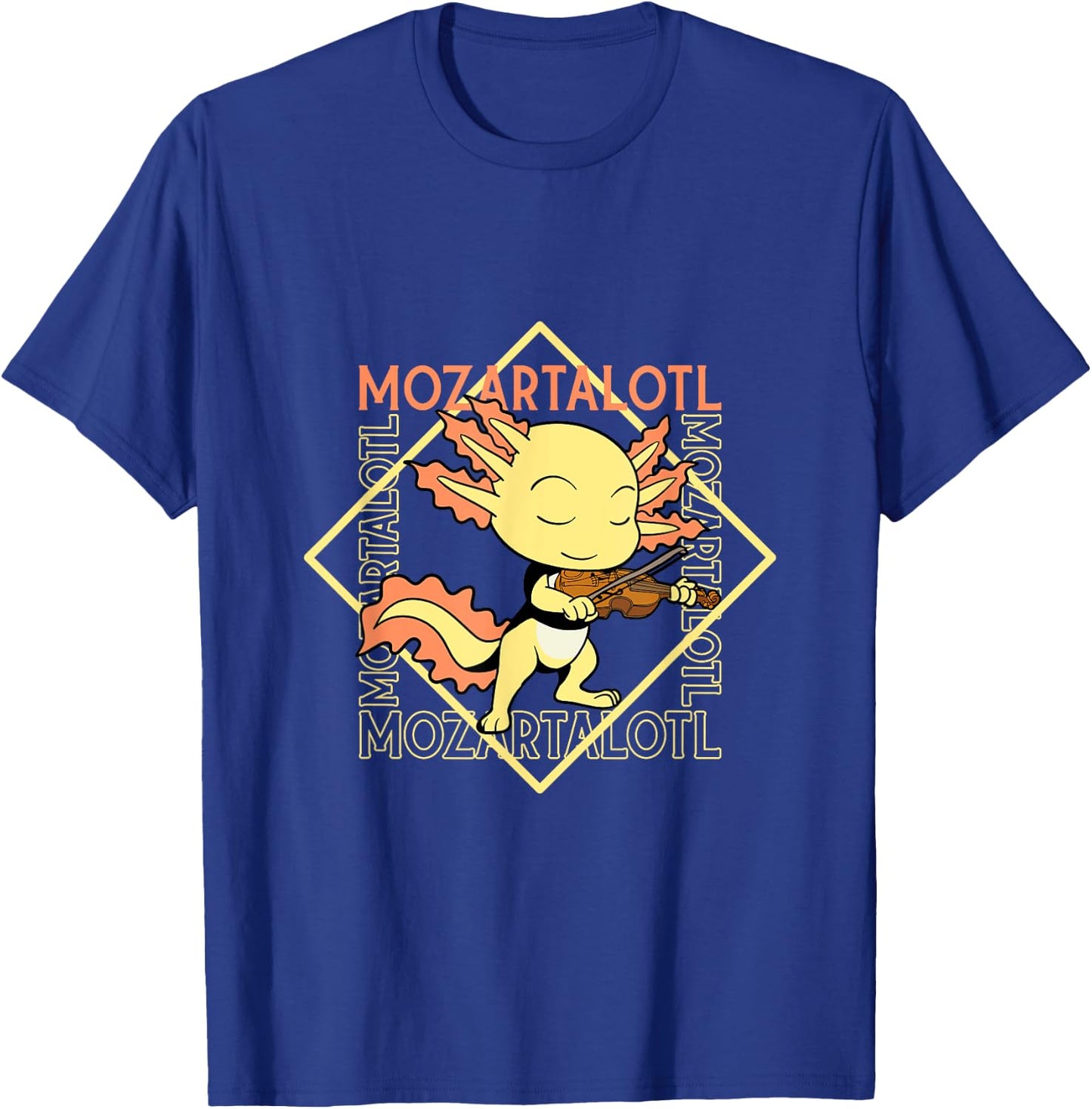 Mozartalotl - Axolotl at the violin T-Shirt - T-Shirt | Royal
