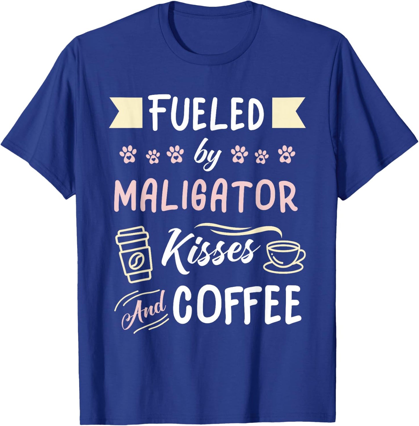 Maligator Mom Dog Coffee Drinker T-Shirt - T-Shirt | Royal