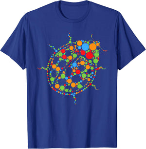 Colorful Polka Dot Ladybugs Lover International Dot Day T-Shirt - T-Shirt | Royal