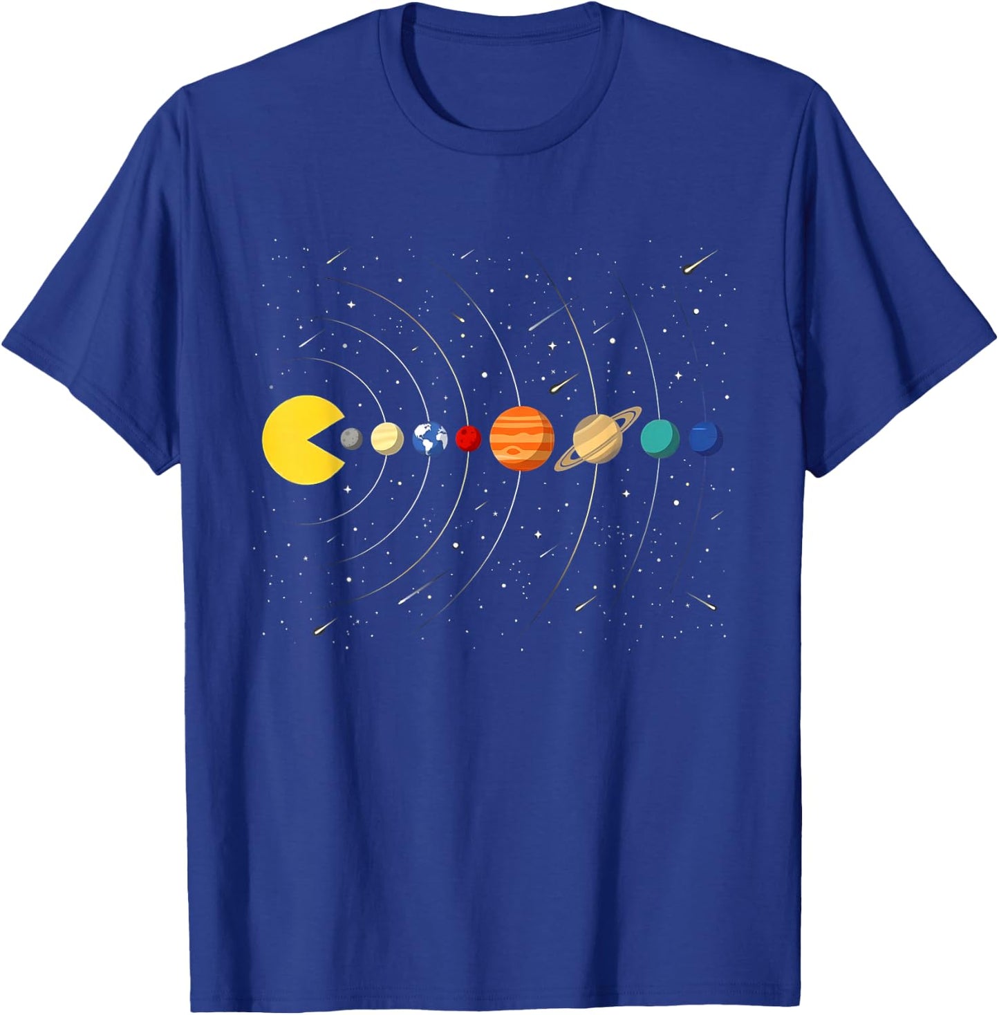 Funny Solar System Astronauts Space Video Game Gift Men Boys T-Shirt - T-Shirt | Royal