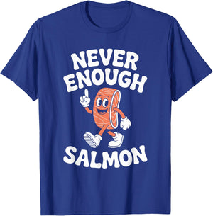 Funny Salmon Retro T-Shirt - T-Shirt | Royal