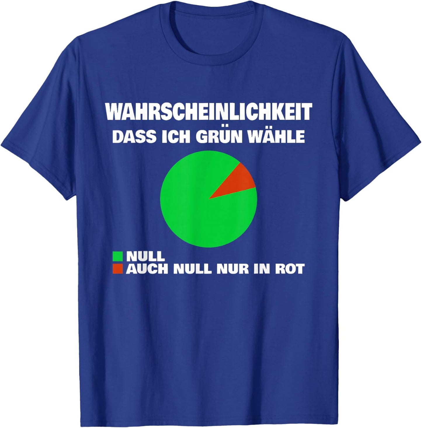 Green No Thank You Wahrscheinlichkeit dass ich Grün wähle Null , black T-Shirt - T-Shirt | Royal