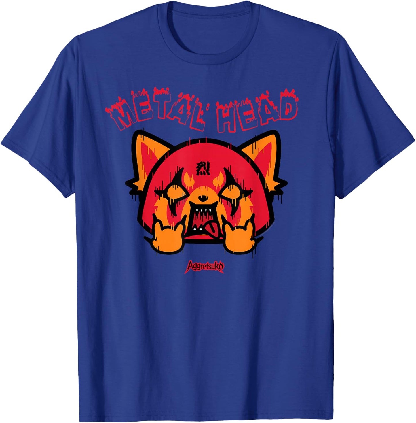 Aggretsuko Rage Metal Head Shirt T-Shirt - T-Shirt | Royal