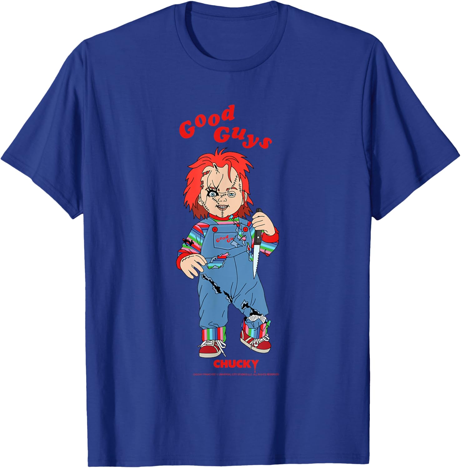 Chucky Good Guys Killer retro style T-Shirt - T-Shirt | Royal