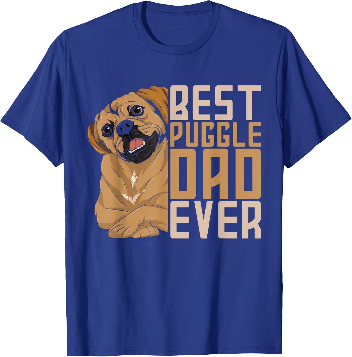 Best Puggle Dad Ever Cute Animal Dog Owner Puggle T-Shirt - T-Shirt | Royal