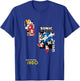 Sonic The Hedgehog Good As Gold Vintage Kanji Panels T-Shirt - T-Shirt | Royal