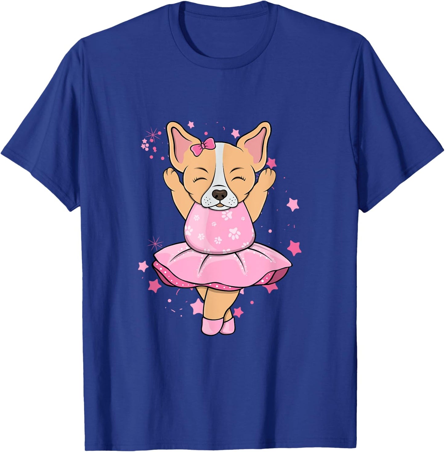 Sweet pink Ballerina Chihuahua Dog Ballett in Tutu Women Kids T-Shirt - T-Shirt | Royal