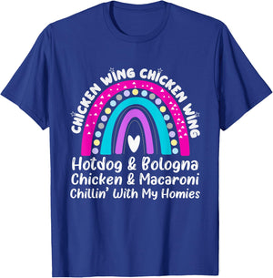 Viral Chicken Wing Chicken Wing Hot Dog Bologna Song lyric T-Shirt - T-Shirt | Royal