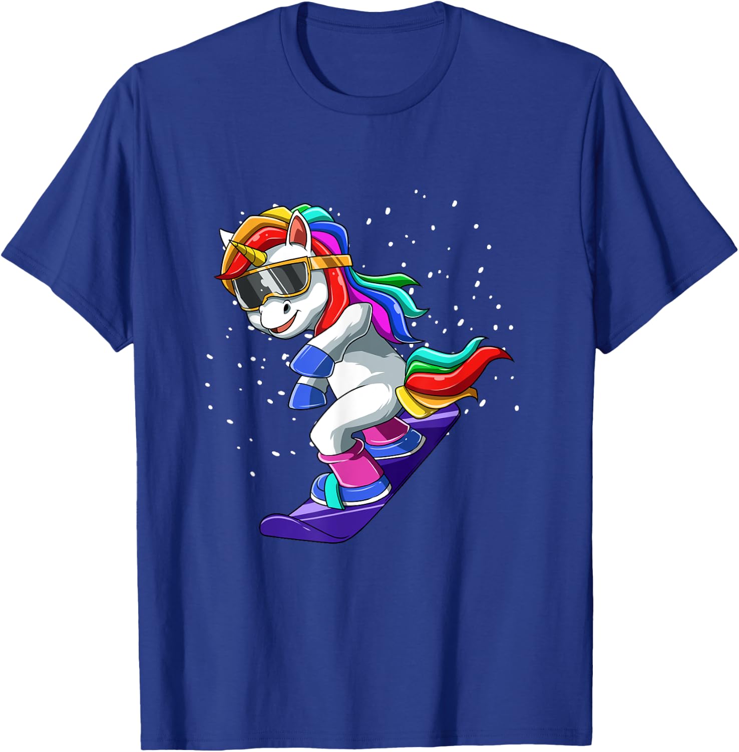 Unicorn Snowboard - Funny Ski and Wintersports T-Shirt - T-Shirt | Royal