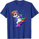Unicorn Snowboard - Funny Ski and Wintersports T-Shirt - T-Shirt | Royal