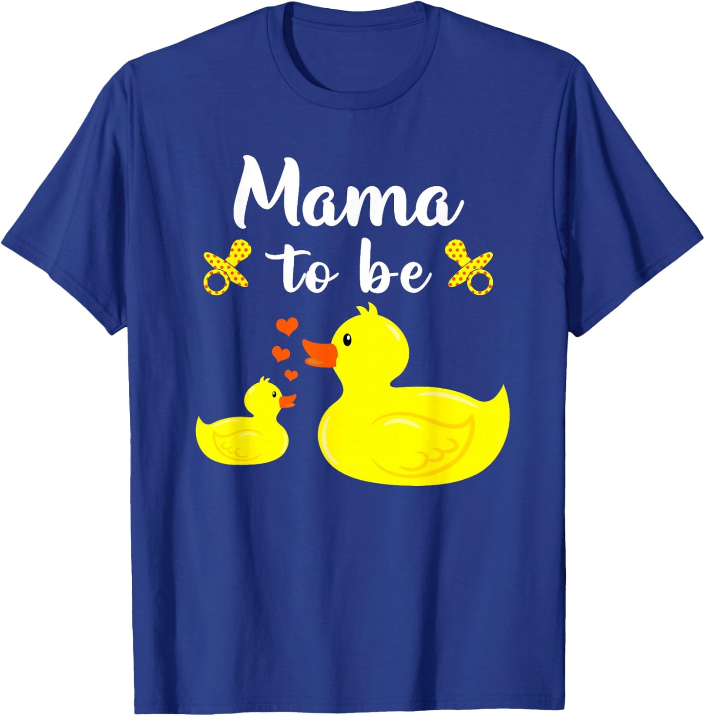 Mama To Be Yellow Duck Baby Shower For Boy Or Girl T-Shirt - T-Shirt | Royal