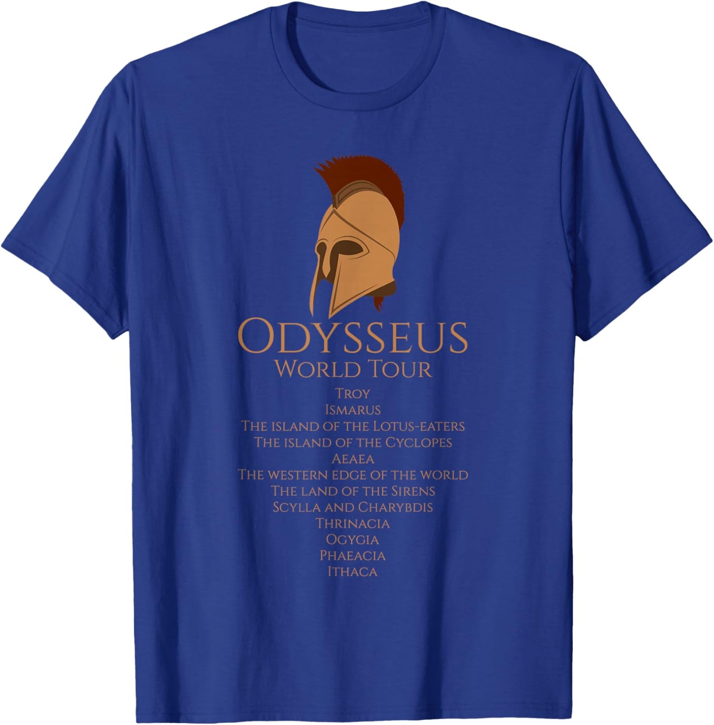 Odysseus World Tour - Ancient Greek Epic Mythlogy T-Shirt - T-Shirt | Royal