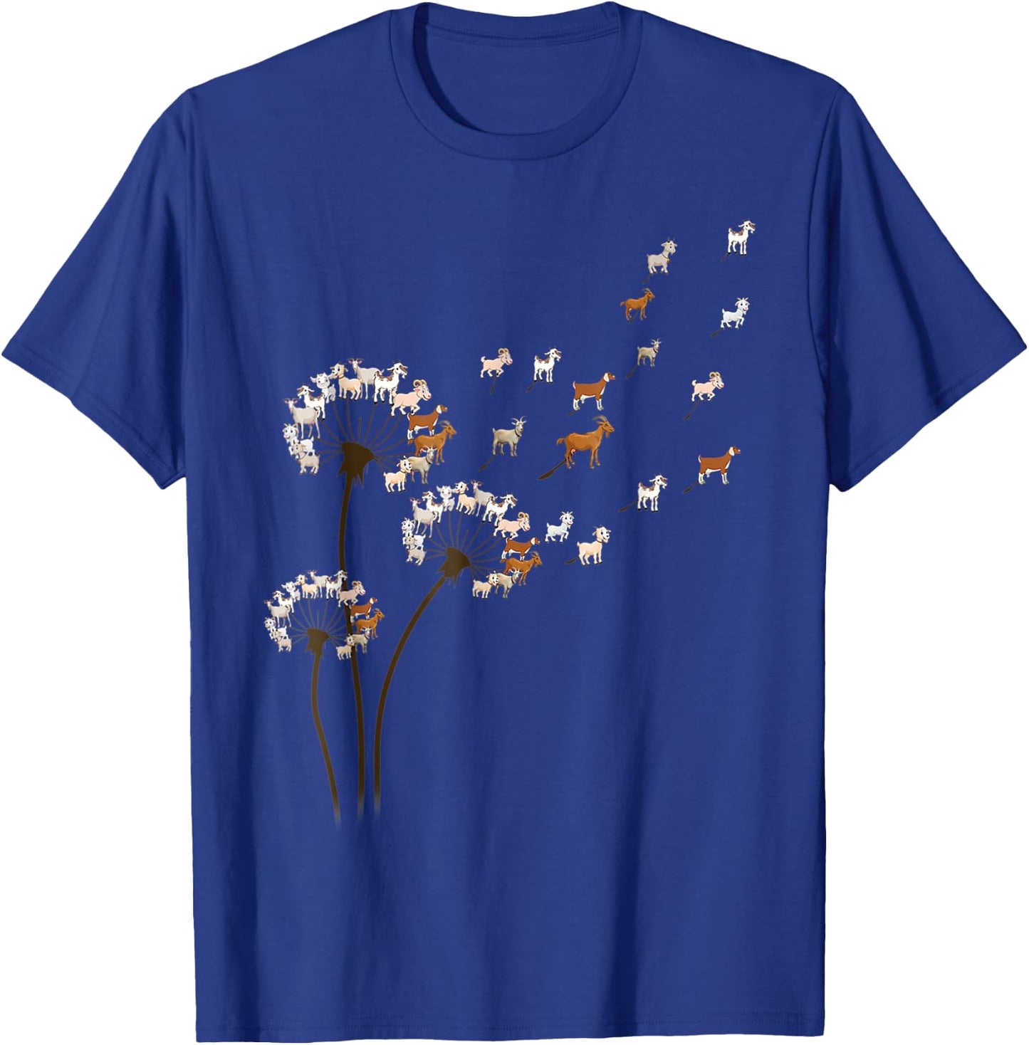 Goat Dandelion Flower Funny Animals Lovers Women T-Shirt - T-Shirt | Royal