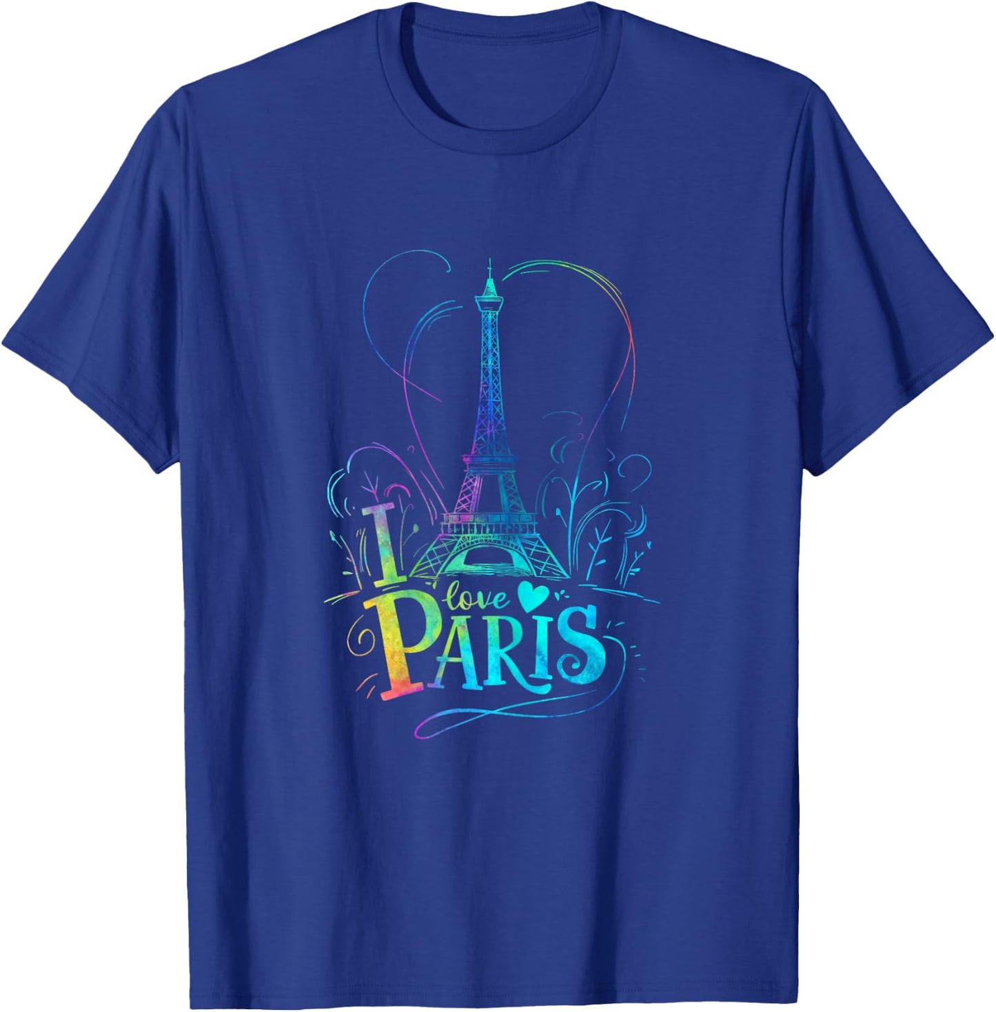 Eiffel Tower Paris Holiday France Souvenir Women Girls , black T-Shirt - T-Shirt | Royal