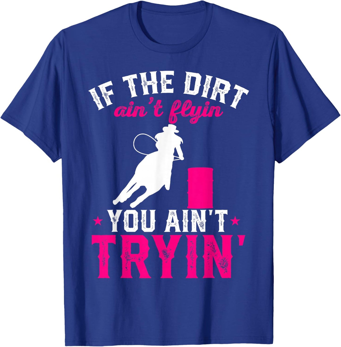 Barrel Racing Rodeo T-Shirt - T-Shirt | Royal
