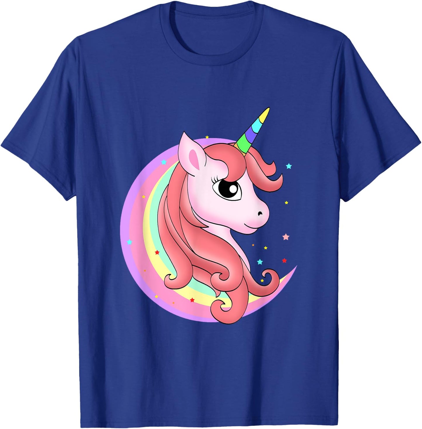 Magical Unicorn and a Rainbow - Unicorn T-Shirt - T-Shirt | Royal