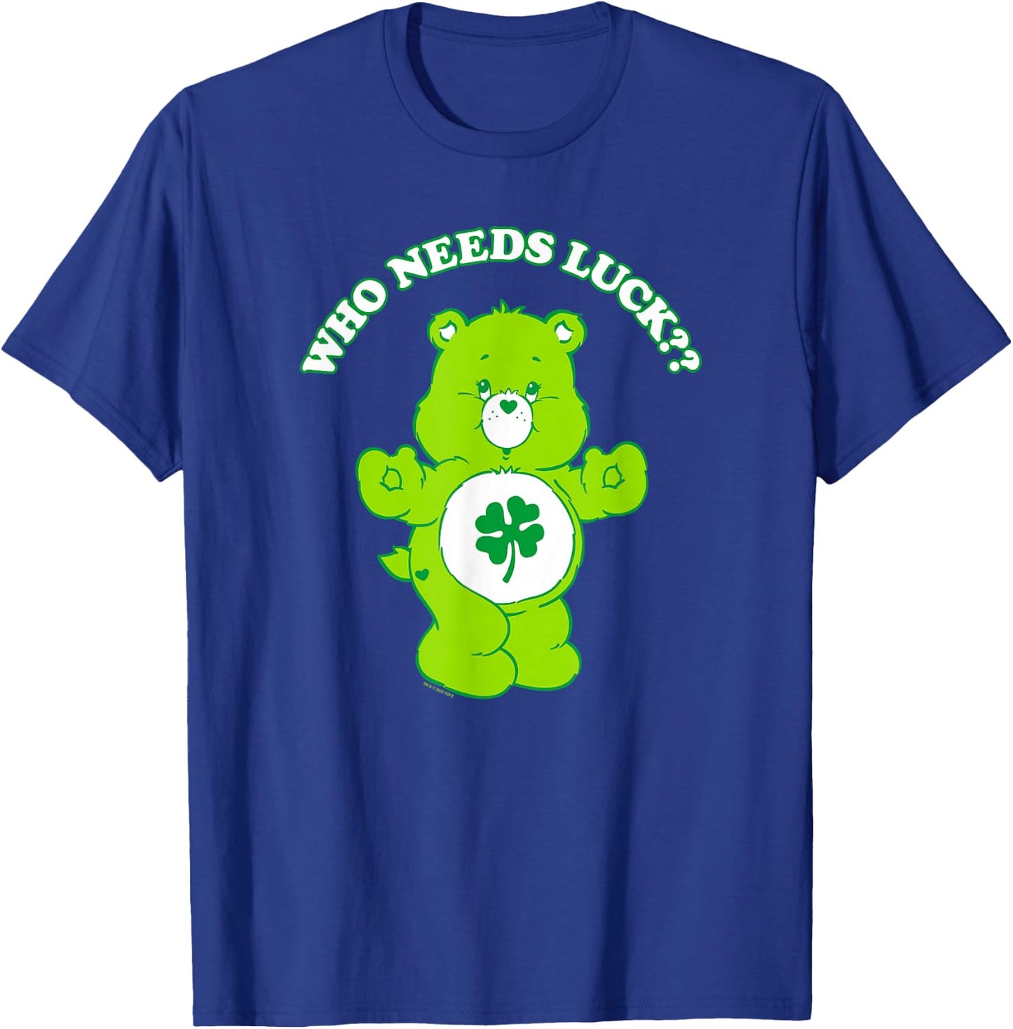 Care Bears St Patrick's Tag Good Luck Bear Who Needs Luck? , black T-Shirt - T-Shirt | Royal