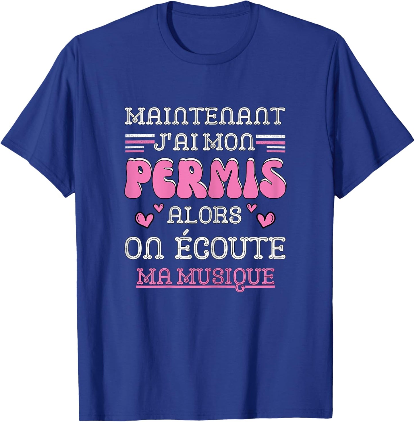 Driving License Gift Girl, Driving Car Humor T-Shirt - T-Shirt | Royal