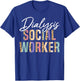 Dialysis Social Worker Appreciation Leopard T-Shirt - T-Shirt | Royal