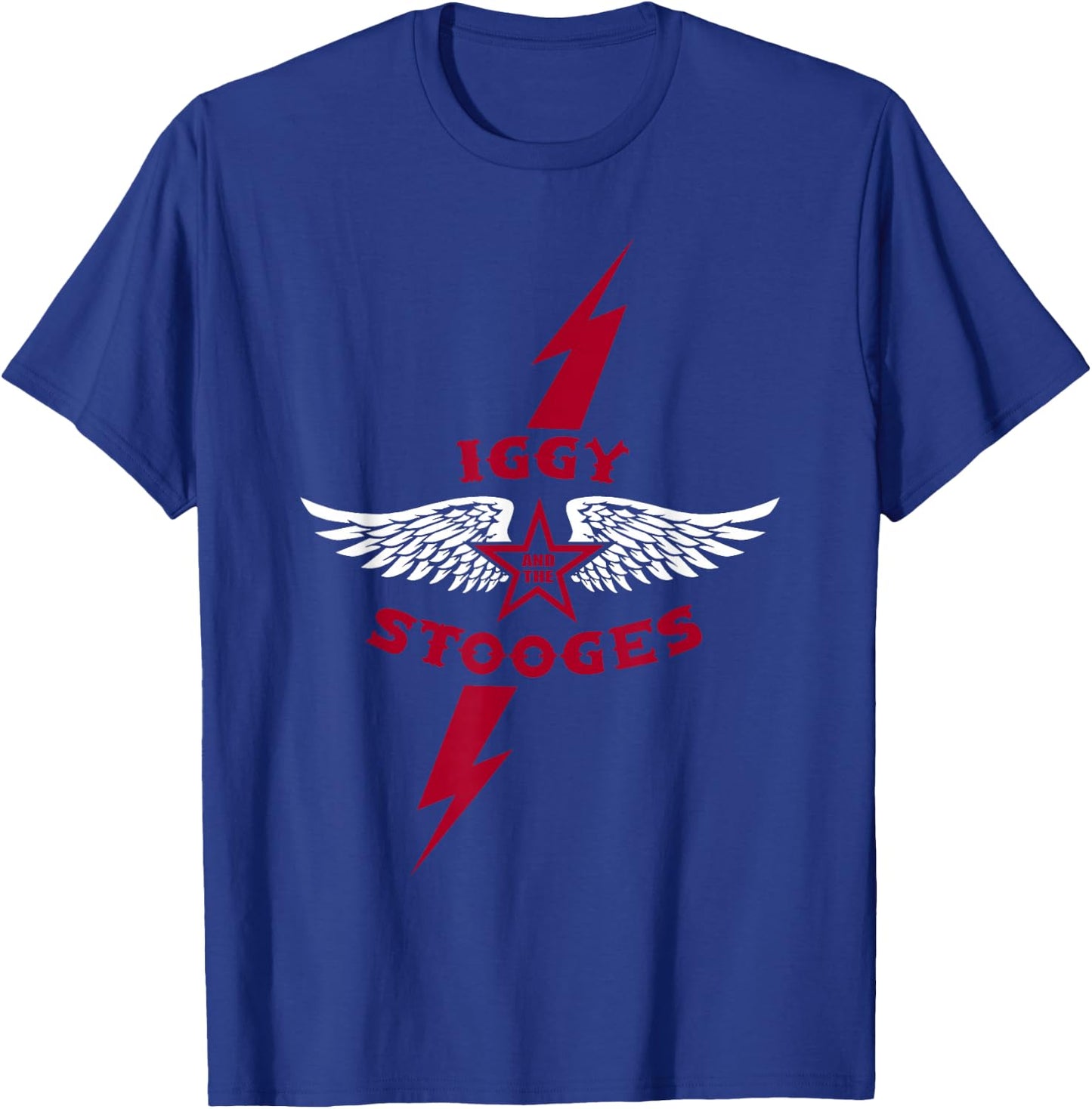 Iggy and The Stooges Lightning Bolt Officially Licensed T-Shirt - T-Shirt | Royal