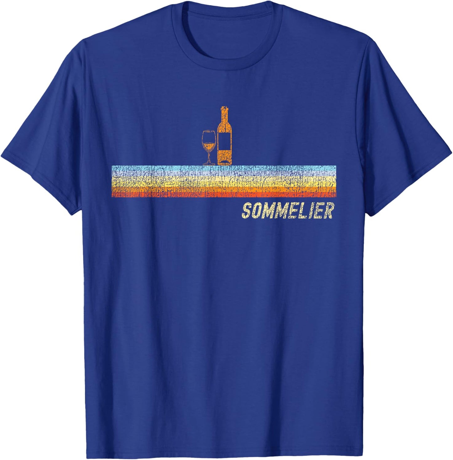 Sommelier Wine Drinking Tasting Retro Vintage Sommelier T-Shirt - T-Shirt | Royal