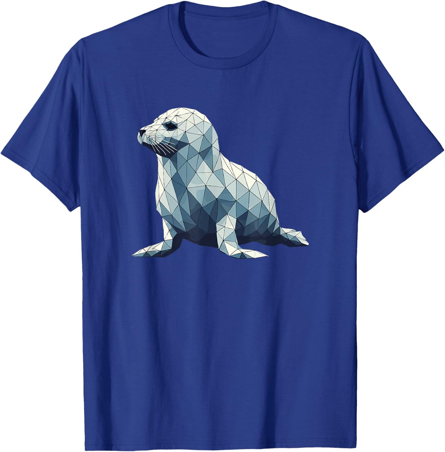 Geometric Art Baby Seal Seals T-Shirt - T-Shirt | Royal