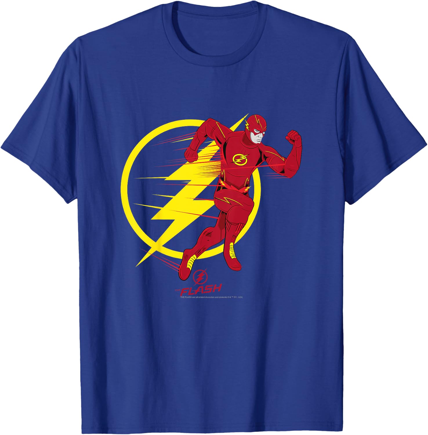 Kids The Flash Running Emblem Camiseta , Black, 2 T-Shirt - T-Shirt | Royal