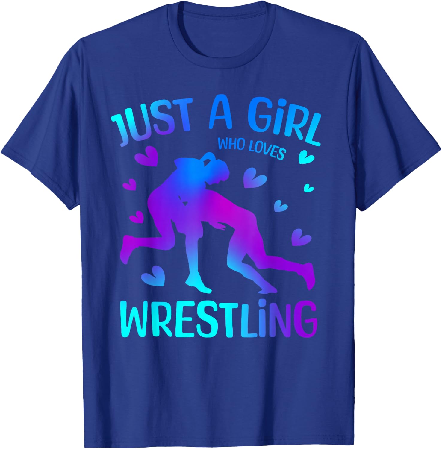 Girls Wrestling Just A Girl Who Loves Wrestling Wrestler T-Shirt - T-Shirt | Royal