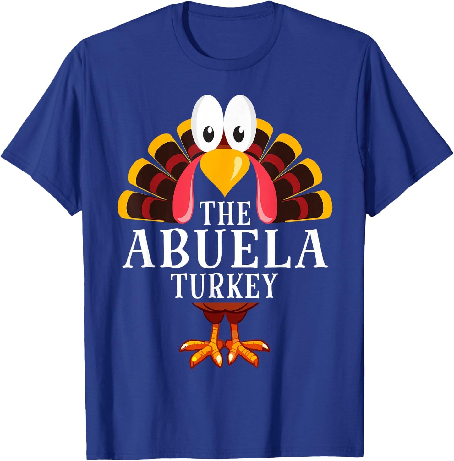 Thanksgiving The Abuela Turkey Matching T-Shirt - T-Shirt | Royal