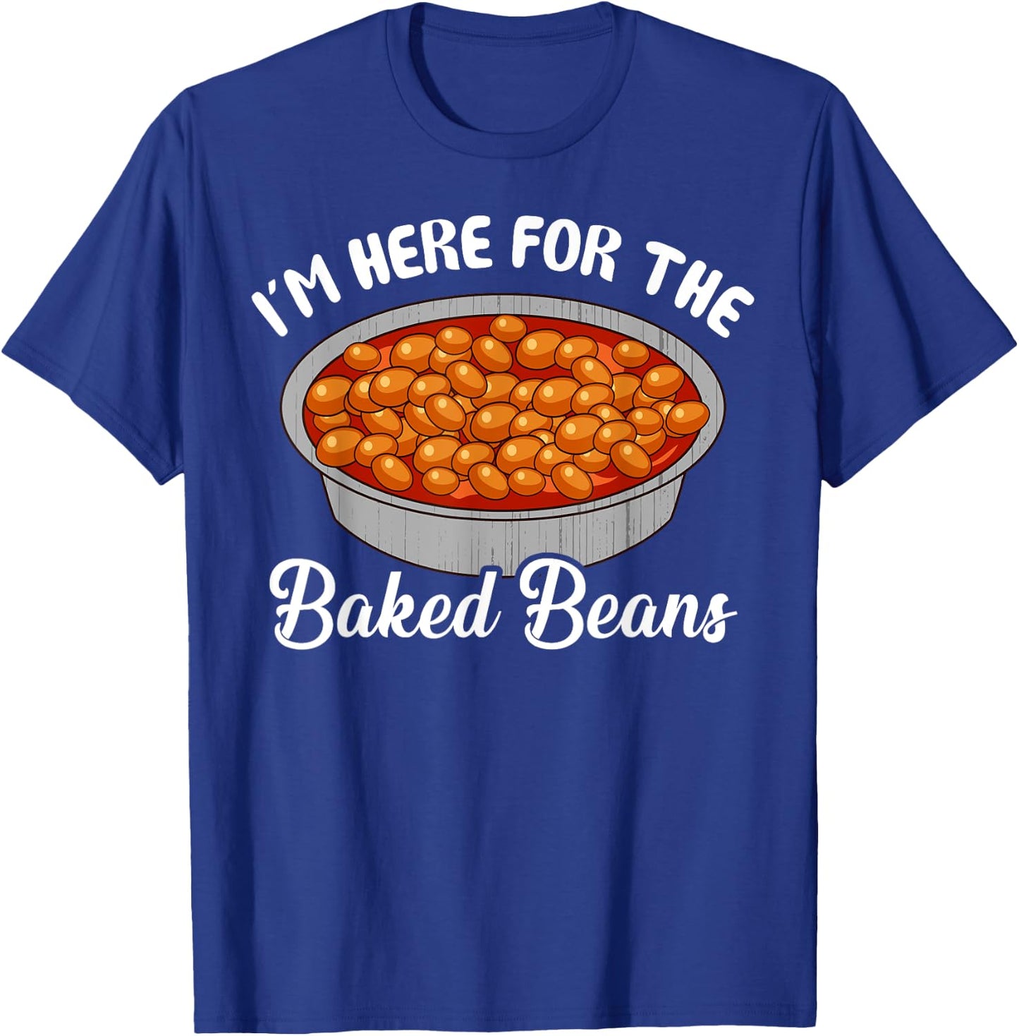 Bonafide Foodies Baked Beans Fourth of July -Adults Black Cotton Polyester Small T-Shirt - T-Shirt | Royal
