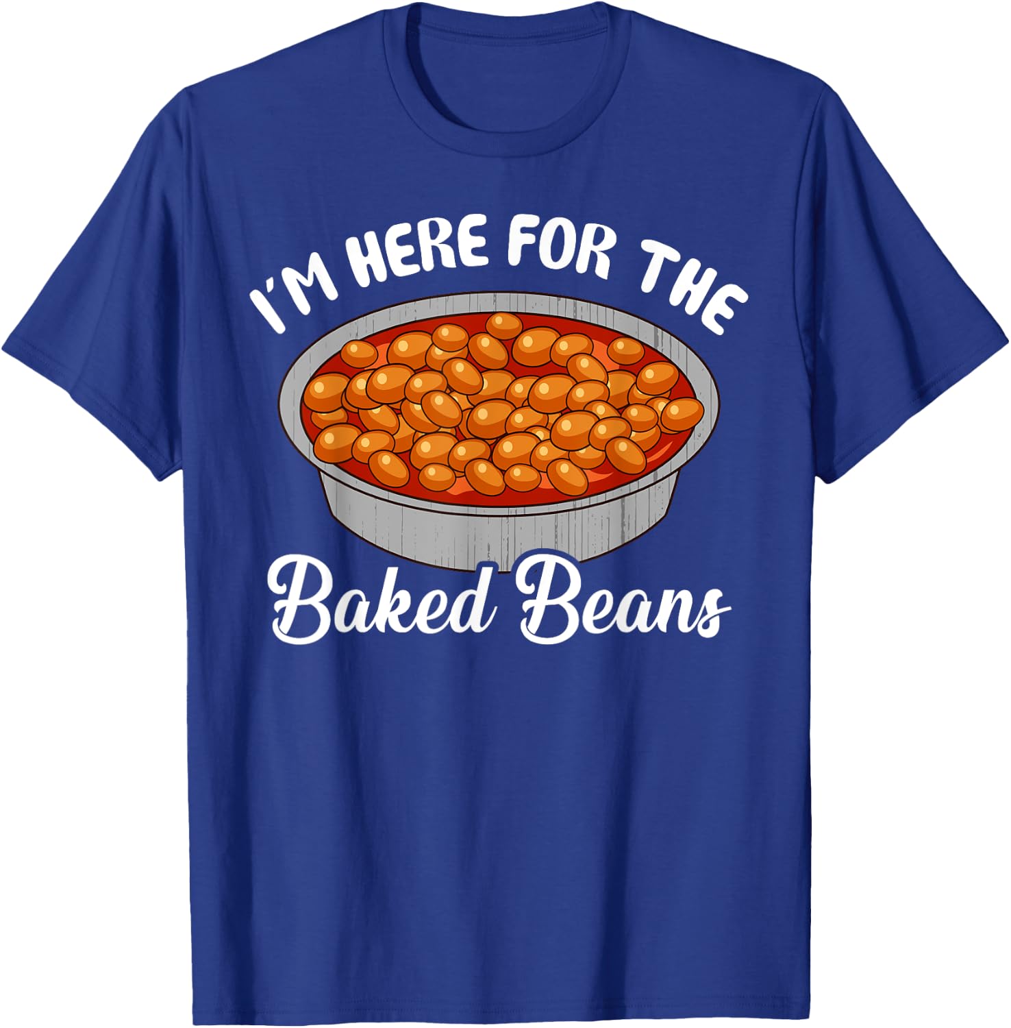 Bonafide Foodies Baked Beans Fourth of July -Adults Black Cotton Polyester Small T-Shirt - T-Shirt | Royal