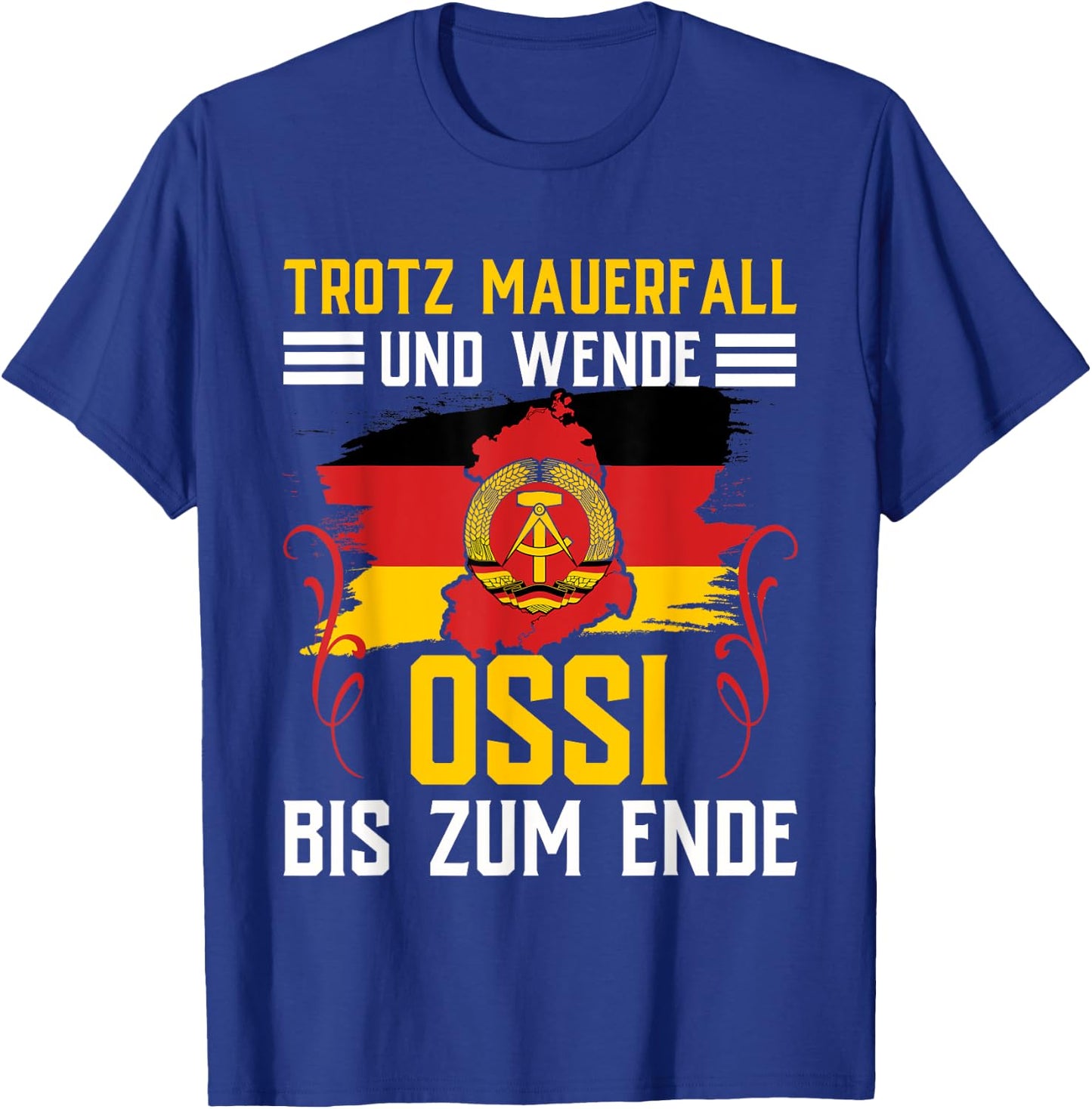 Ossi Gift Women DDR Men East Germany NVA East T-Shirt - T-Shirt | Royal