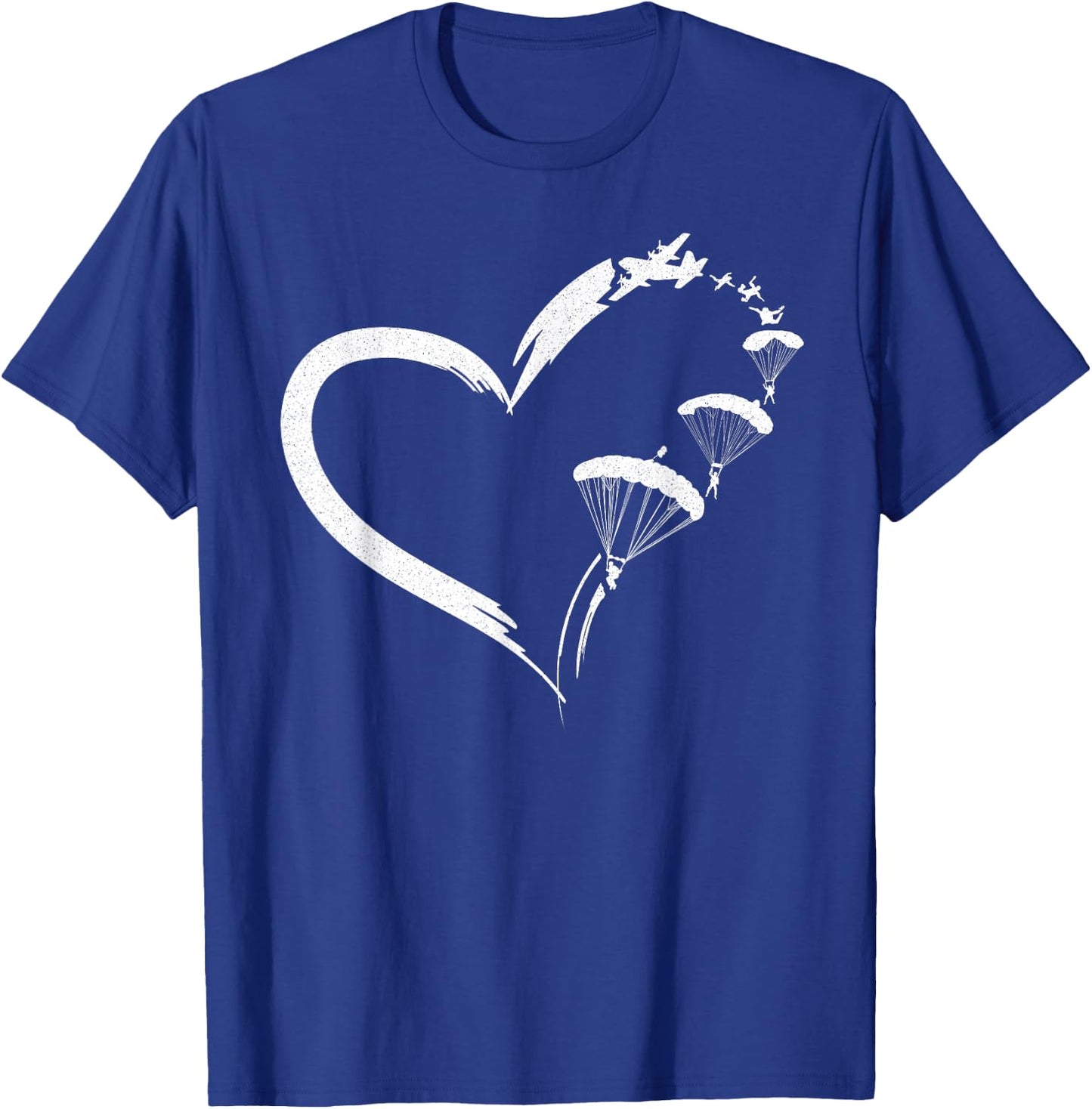 Fallschirm Fallschirm Paraglide Herz T-Shirt - T-Shirt | Royal