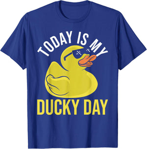 Today Is My Ducky Day Rubber Duck T-Shirt - T-Shirt | Royal