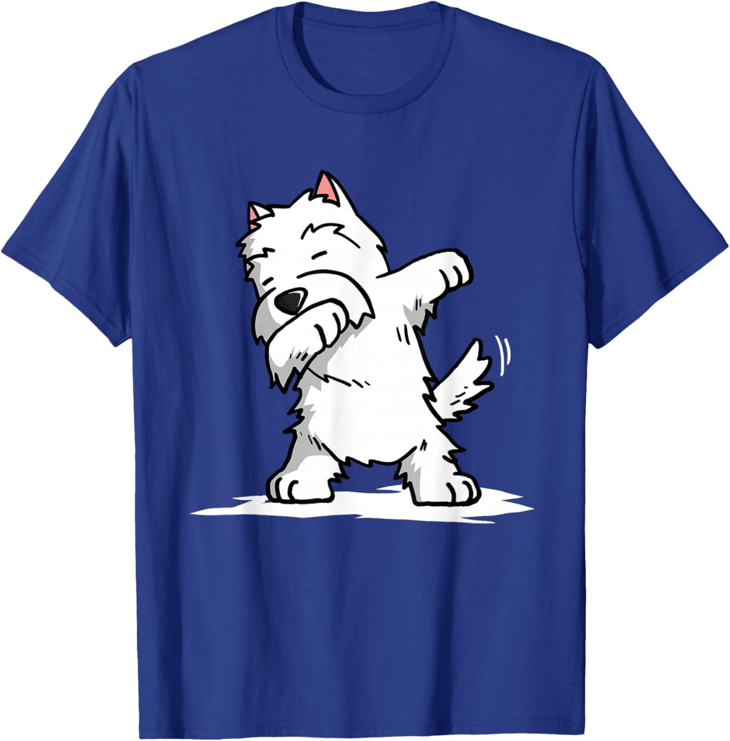 Dabbing Westie Funny West Highland White Terrier T-Shirt - T-Shirt | Royal