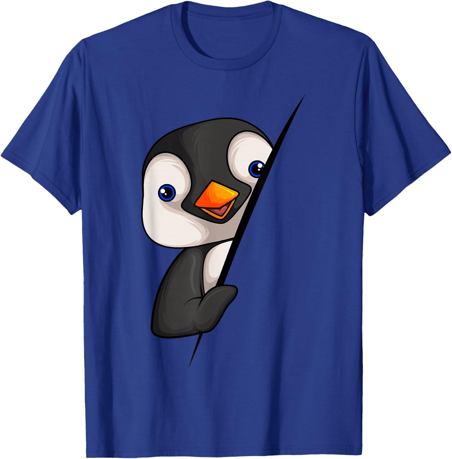 Penguin Girls Boys Children Women Penguin T-Shirt - T-Shirt | Royal