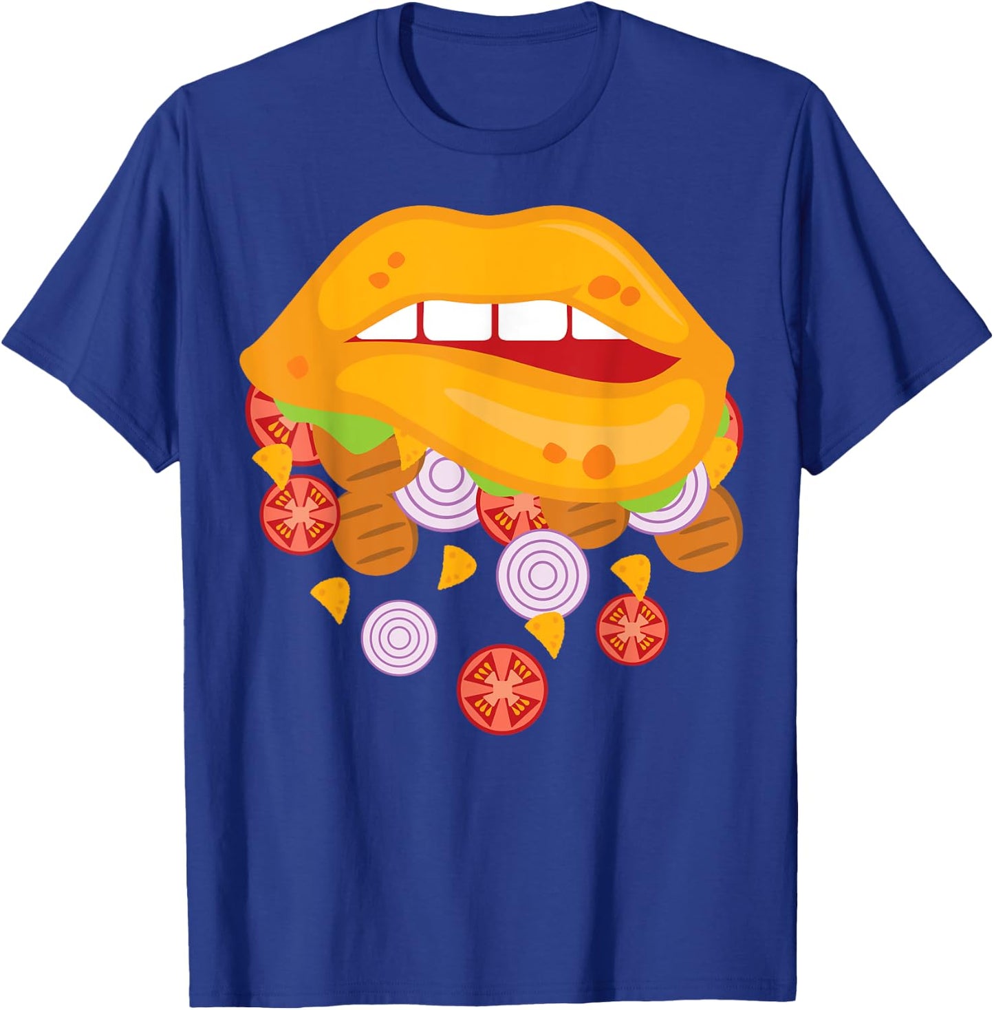 Sexy Taco Lips Funny Taco Cinco De Mayo Taco Lover T-Shirt - T-Shirt | Royal