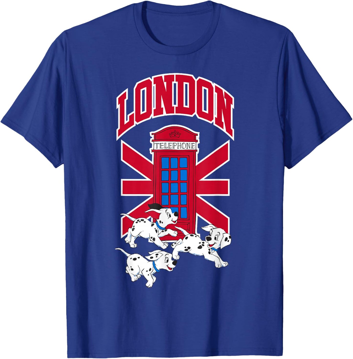 Disney 101 Dalmatians London Telephone Playful Puppies T-Shirt - T-Shirt | Royal