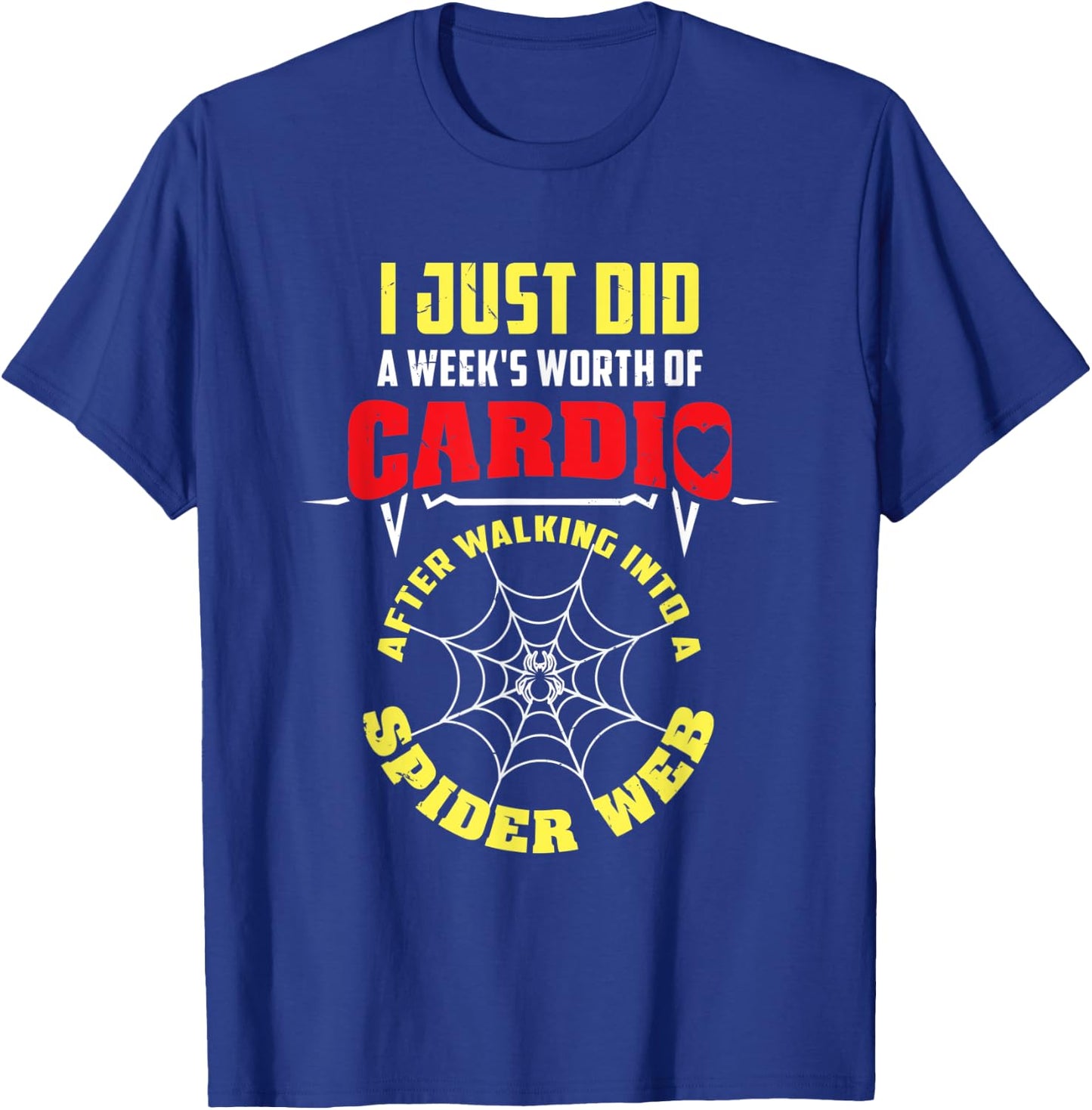 Cardio Spider Web T-Shirt - T-Shirt | Royal