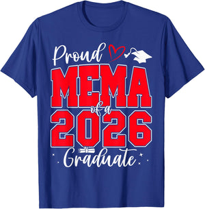 Proud Mema of a Class of 2026 Graduate Senior Graduation T-Shirt - T-Shirt | Royal