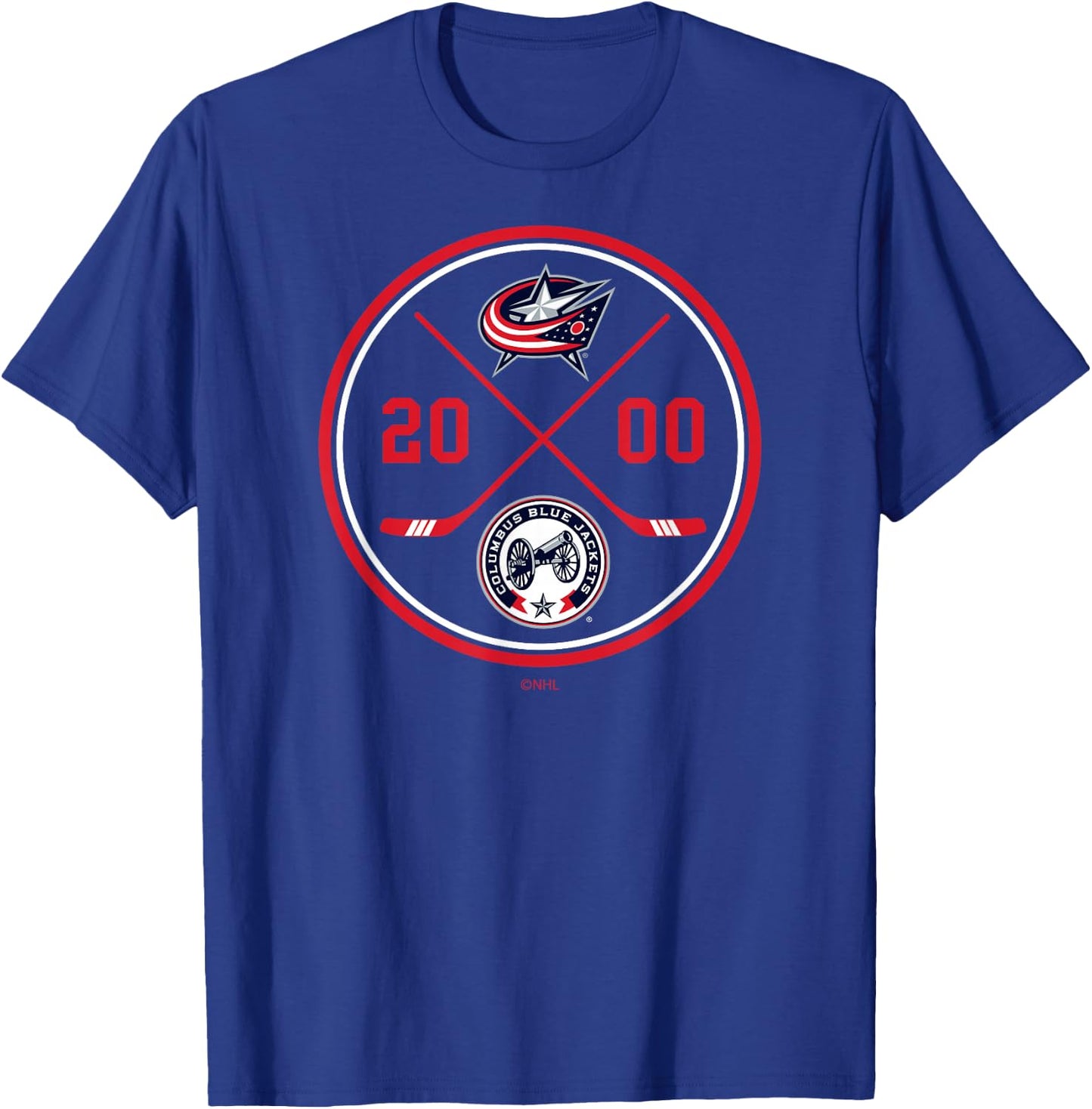 Columbus Blue Jackets Prize Officially Licensed T-Shirt - T-Shirt | Royal