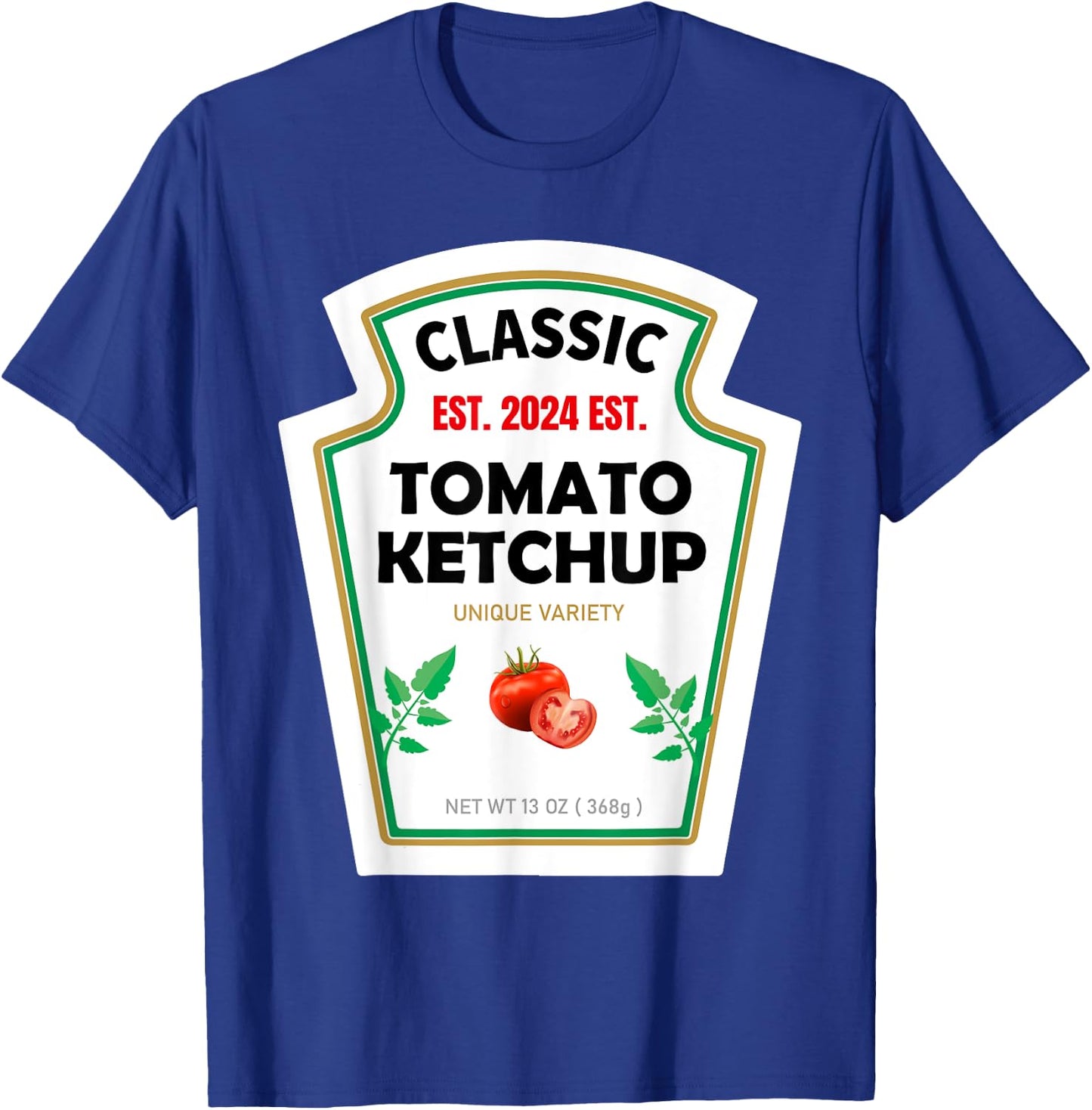 Red Ketchup DIY Costume Matching Couples Groups Halloween T-Shirt - T-Shirt | Royal