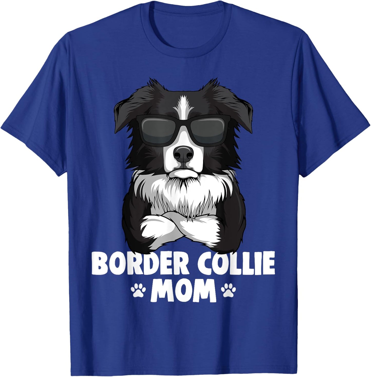 Border Collie Mom Hunde Mama Frauchen Damen T-Shirt - T-Shirt | Royal