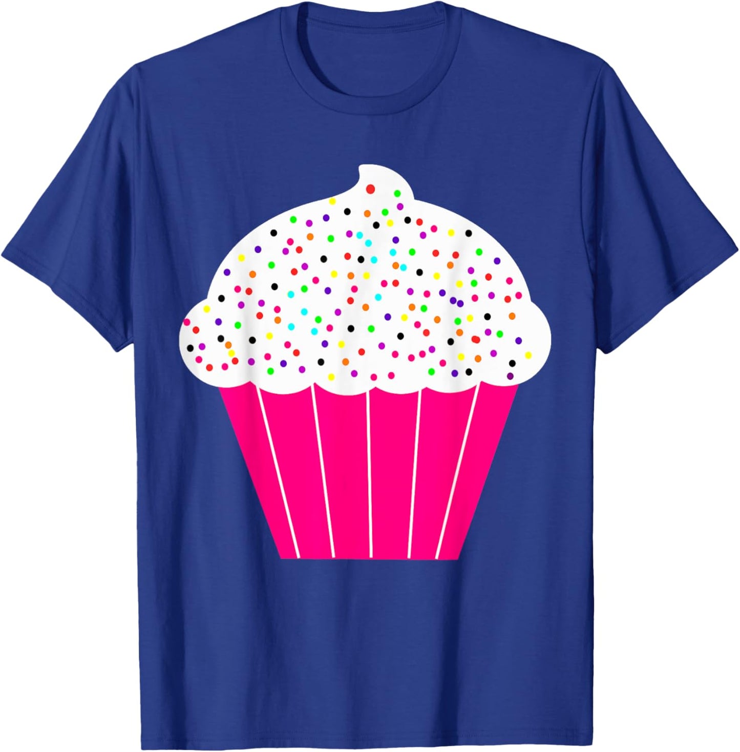 Cupcake Fun Food Costume White Frosting Sprinkles T-Shirt - T-Shirt | Royal